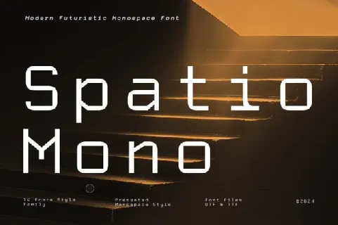 Spatio Mono Family font