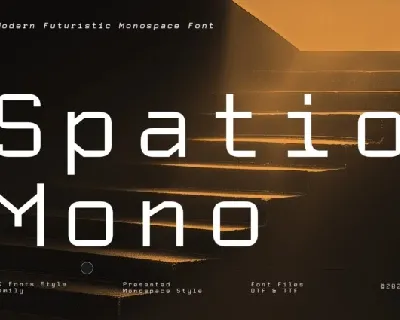 Spatio Mono Family font