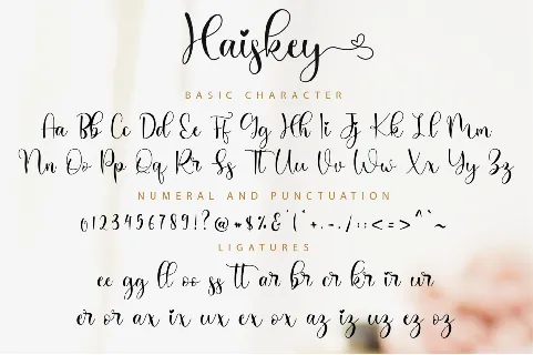 Haiskey font