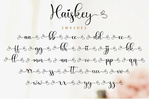 Haiskey font