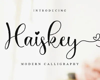 Haiskey font