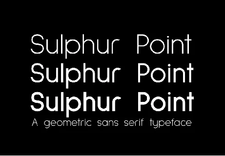 Sulphur Point font