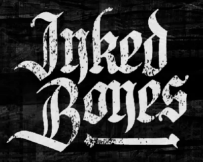 Inked Bones PERSONAL USE ONLY font