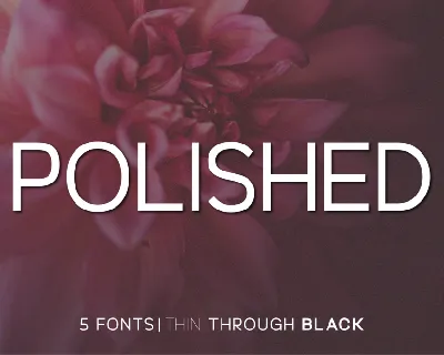 Polished font