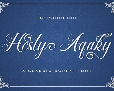 Hesty Aqaky font