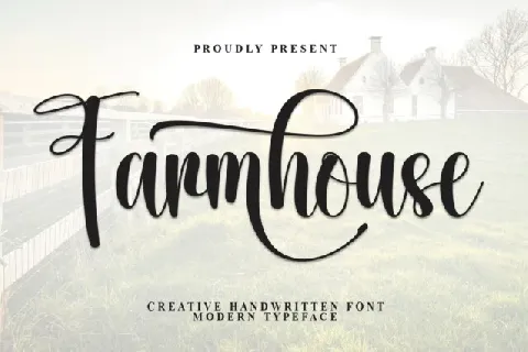 Farmhouse Calligraphy font