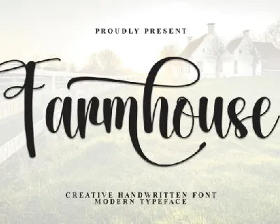 Farmhouse Calligraphy font