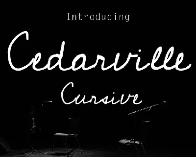 Cedarville Cursive Free font