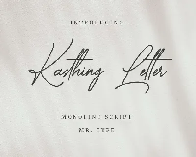 Kasthing Letter font