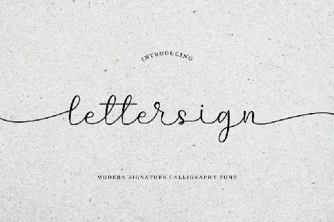 Lettersign font