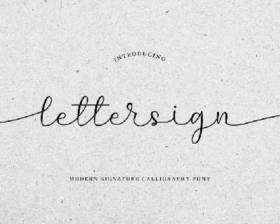 Lettersign font