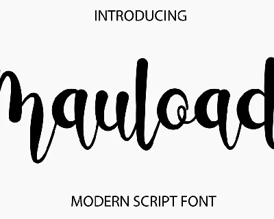 Mauload font