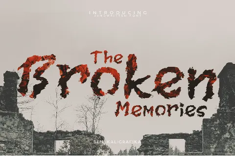 Broken Memories font