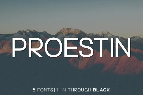 Proestin font