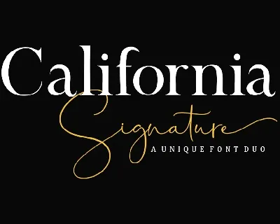 California Signature font