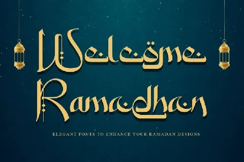 Welcome Ramadhan font