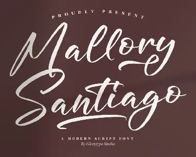 Mallory Santiago font