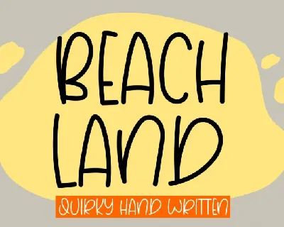 Beach Land font