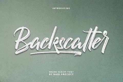 Backscatter font