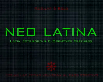 Neo Latina font