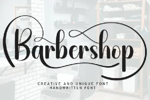Barbershop Script font