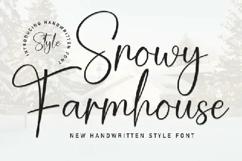 Snowy Farmhouse Script font