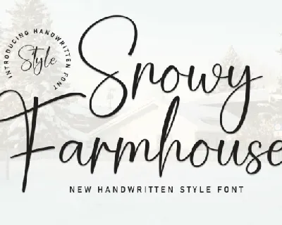 Snowy Farmhouse Script font