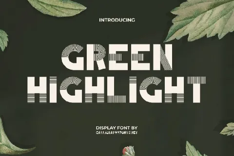 GreenHighlightDemo font