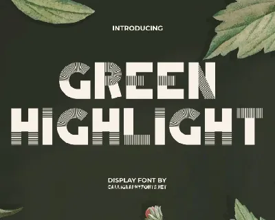 GreenHighlightDemo font