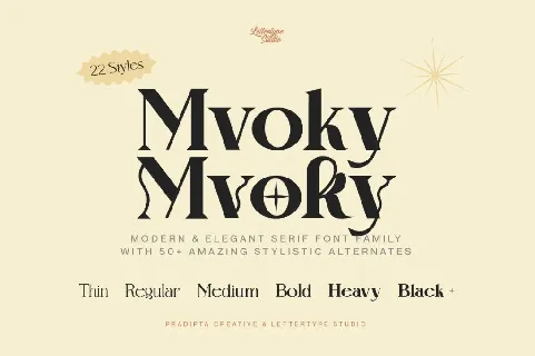 Mvoky DEMO font