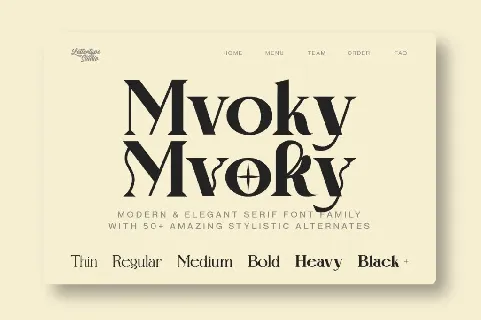 Mvoky DEMO font