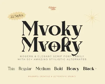 Mvoky DEMO font