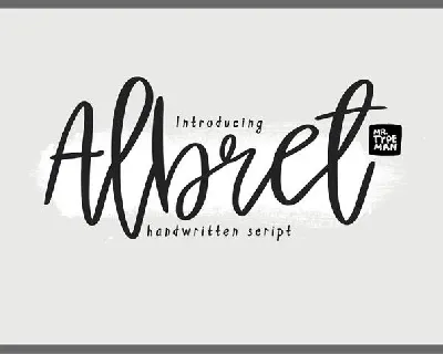 Albret Handwritten Free font