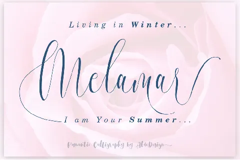 Melamar font