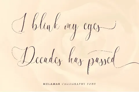 Melamar font