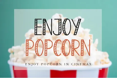 Enjoy Popcorn font
