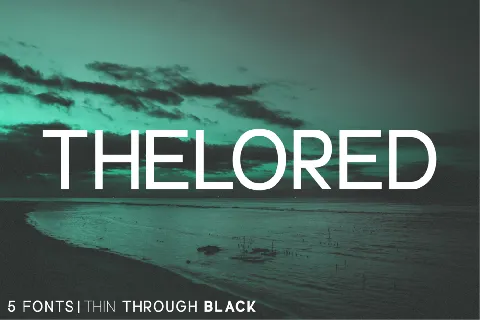 Thelored font