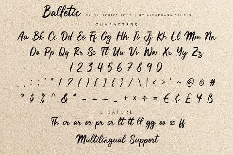 Balletic font