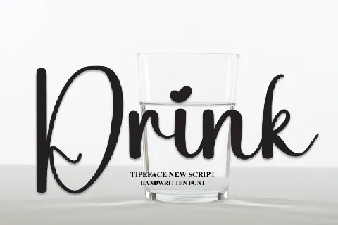 Drink font