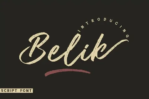 Belik font