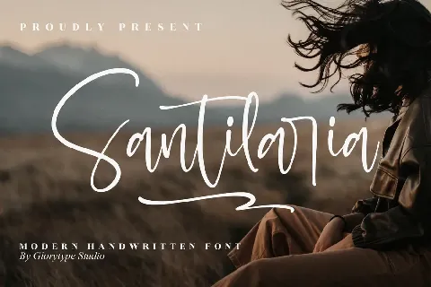 Santilaria â€“ Modern Handwritten font