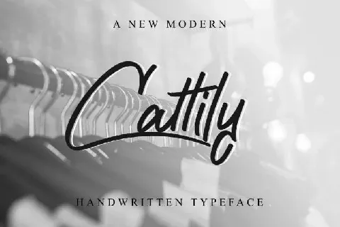 Cattily Calligraphy font