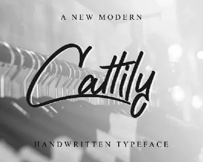 Cattily Calligraphy font