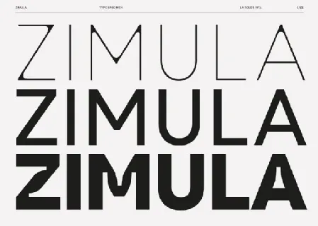 Zimula Family font