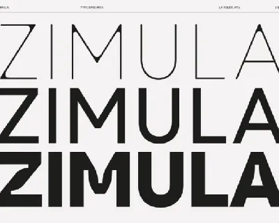 Zimula Family font