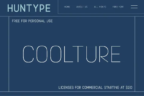 Coolture font