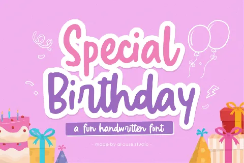 Special Birthday font