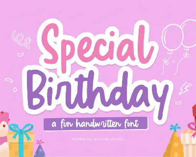 Special Birthday font