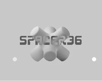 Spacer36 font