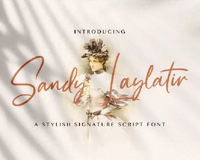 Sandy Lailyatir Script font